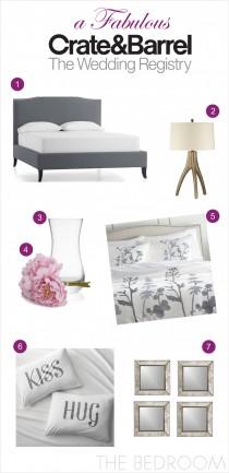 wedding photo - A Fabulous Wedding Registry with Crate and Barrel: The Bedroom - Belle The Magazine