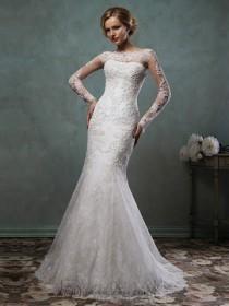 wedding photo - Long Sleeves Mermaid Lace Wedding Dresses