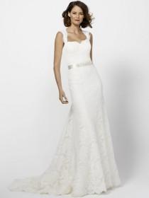 wedding photo -  Ivory Lace Unusual Wedding Dress with Fit and Flare Skirt
