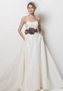 wedding photo -  Taffeta Strapless Sweetheart Empire A-line Elegant Wedding Dress