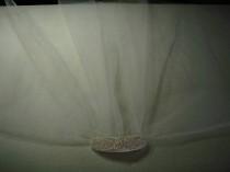 wedding photo - Hand-Pearled Barret for Tulle Veil