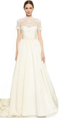 wedding photo - Marchesa Lace Bodice Ball Gown