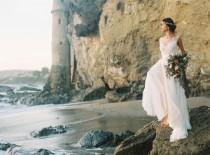 wedding photo - Rose Quartz And Serenity Beachside Wedding Shoot