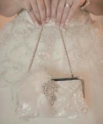 wedding photo - Custom Bridal Handbag / Glam Wedding