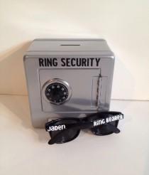 wedding photo - Ring Bearer Safe AND Sunglasses Combination Kit, Ring Bearer Gift, Ring Agent, Ring Security. Ringbearer Gift
