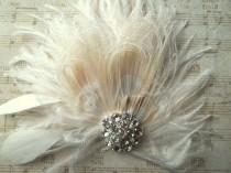 wedding photo - Fascinator, Feather Hair Clip, Wedding Hair Accessories, Bridal Hair Fascinator,Vintage Style Fascinator, Great Gatsby, Bridal Comb,