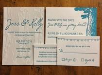 wedding photo - Letterpress wedding invites