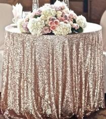 wedding photo - Fabric Swatch Champagne Sequin Cloth  Sample TableCloth Wholesale Sequin Table Cloths Sparkly Champagne Table Sequin Linens