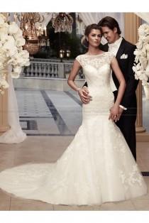 wedding photo -  Outstanding Fit And Flare Bridal Dress By Casablanca 2110
