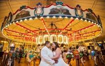 wedding photo - This genderqueer, sweets-loving, carousel wedding will have you in circles