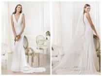 wedding photo -  Gorgeous V-neck And V-back Mermaid Wedding Dresses Featuring Applique