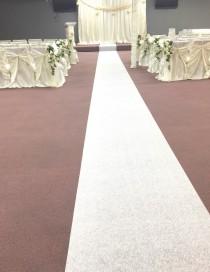 wedding photo - French Lace Aisle Runner