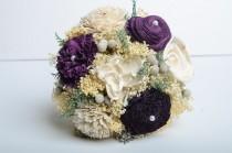wedding photo - Purple, Pantone Bridesmaids Bouquet, Sola Flower Bouquet, Keepsake Bouquet, Vintage Bouquet.