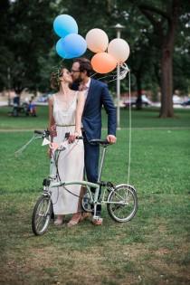 wedding photo - Bike Parade Wedding in Toronto