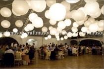 wedding photo - Perfect 40 Paper Lantern Led Set Chinese Round White Paper Lanterns 6" 8" 10" 12" 14" 16" 18" Wedding Party Floral Event Sky Decoration