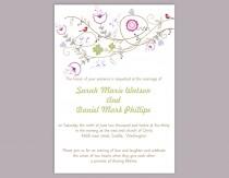 wedding photo -  DIY Wedding Invitation Template Editable Word File Instant Download Printable Colorful Invitation Flower Wedding Invitation Bird Invitation
