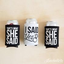 wedding photo - Bachelorette Party Beer Can Coolers 