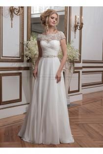 wedding photo -  Beaded embroidery and chiffon ball gown justin alexander 8799 wedding dress