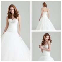wedding photo -  Shiny Organza A-Line Sweetheart Designer Wedding Dress