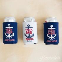 wedding photo - Bachelorette Party Beer Can Coolers 