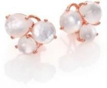 wedding photo - IPPOLITA Rosé Rock Candy Mother-Of-Pearl & Clear Quartz Doublet Cluster Earrings