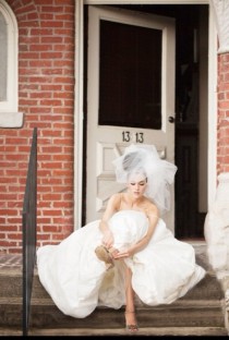 wedding photo - Wedding Veil, Bridal Headpiece -- Classy Bubble Veil