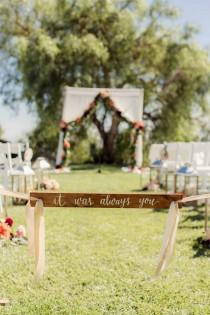 wedding photo - It Was Always You: Wedding Sign 