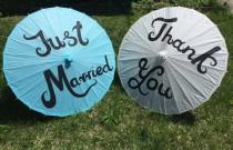 wedding photo - Wedding Paper Parasols for Beach Wedding, Destination Wedding, Paper Umbrella, Wedding Pictures, Wedding Decor, Just Married, Thank You