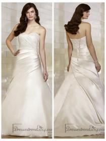 wedding photo -  Stunning Trumpet Sweetheart Wedding Dresses with Asymmetrical Pleated Skirt