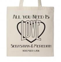 wedding photo - Personalized tote bags and cards. Perfect for weddings or any lovely event. (24 totes and matching cards)