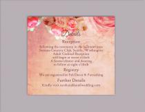 wedding photo -  DIY Rustic Wedding Details Card Template Editable Word File Download Printable Boho Details Card Peonies Details Card Vintage Enclosure Card