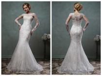 wedding photo -  Long Sleeves Mermaid Lace Wedding Dresses