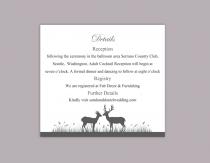 wedding photo -  DIY Wedding Details Card Template Editable Word File Instant Download Printable Details Card Black Details Card Elegant Enclosure Cards
