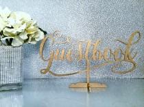 wedding photo - Guestbook Table Sign, Guestbook Wedding Sign, Wedding Signage, Elegant Guestbook Sign