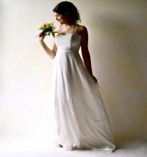 wedding photo - Wedding Dress, Bridal Gown, Silk Wedding Dress, Low back Wedding Dress, Boho Wedding dress, Fairy Wedding Dress, Alternative wedding dress