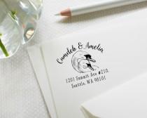 wedding photo - Custom address stamp  - Wedding stamp