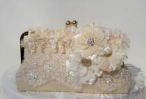 wedding photo - Ivory Bridal Clutch  / Lace Bridal Clutch / Bridal Handbag / Wedding Clutch
