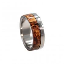 wedding photo - Titanium Ring with 3 Interchangeable Inlays, Interchangeable Ring Wateproof Wood, Ring Armor Included