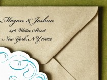 wedding photo - Personalized Eco Friendly Self Inking Stamp Wedding Gift, Return Address, Etsy Shop Labels "Name65"