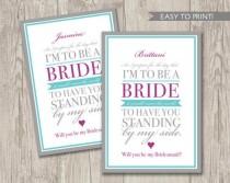 wedding photo -  Digital File: Will You be my Bridesmaid Card 