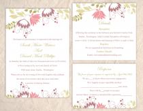 wedding photo -  DIY Wedding Invitation Template Set Editable Word File Instant Download Printable Invitation Floral Wedding Invitation Colorful Invitation