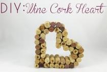 wedding photo - DIY: Wine Cork Heart - DIY Bride