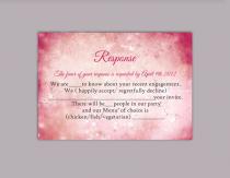 wedding photo -  DIY Wedding RSVP Template Editable Word File Instant Download Rustic Rsvp Template Printable RSVP Cards Pink Rsvp Card Red Rsvp Template