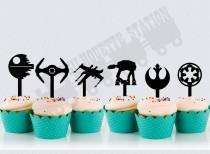 wedding photo - Star Wars Cupcake Toppers