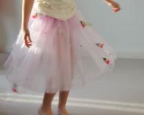 wedding photo - Pink Fairy Costume Skirt and Hairband for Flower Girls, Woodland Wedding, Fairy Costume in Organza & Tulle