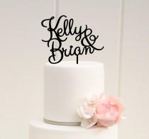 wedding photo - Wedding Cake Topper - Custom Cake Topper - First Name Cake Topper