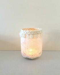 wedding photo - Mason Jar candle, Mason Jar, Mason jar lamp, Rustic  wedding light, Wedding centerpiece, Gift idea, Home decor, Mason jar with candle