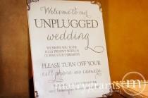wedding photo - Unplugged Wedding Ceremony Sign Sign - Turn Off Cell Phone Signage - Matching Table Numbers - Wedding Guest Card SS01