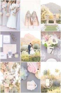 wedding photo - Blush Ranch Wedding with Geometric Details & Succulent Decor