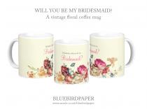 wedding photo -  Will you be my bridesmaid coffe mug